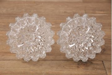 ヴィンテージ照明　デンマーク　きらきら輝くガラスシェードがエレガントな空間を演出するペンダントライト(吊り下げ照明、天井照明、ビンテージ)(R-050302)