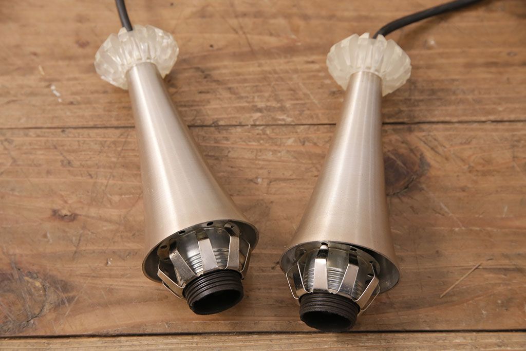 ヴィンテージ照明　デンマーク　きらきら輝くガラスシェードがエレガントな空間を演出するペンダントライト(吊り下げ照明、天井照明、ビンテージ)(R-050302)