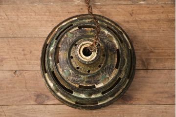 ヴィンテージ照明　デンマーク　空間のアクセントになる陶器製のペンダントライト(シェード、吊り下げ照明、天井照明、ビンテージ)(R-050309)