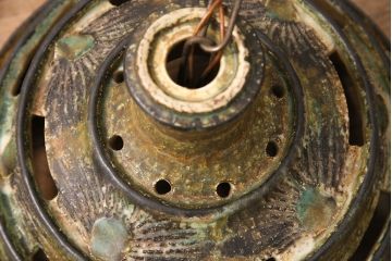 ヴィンテージ照明　デンマーク　空間のアクセントになる陶器製のペンダントライト(シェード、吊り下げ照明、天井照明、ビンテージ)(R-050309)