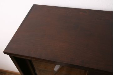 中古　美品　北海道民芸家具　飾り棚としてもおすすめ!和・洋どちらの空間にも合わせやすいシンプルなブックケース(本箱、書棚、飾り棚) (R-050312)