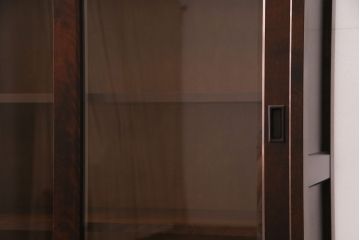 中古　美品　北海道民芸家具　飾り棚としてもおすすめ!和・洋どちらの空間にも合わせやすいシンプルなブックケース(本箱、書棚、飾り棚) (R-050312)