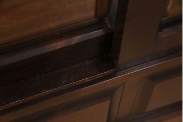 中古　美品　北海道民芸家具　飾り棚としてもおすすめ!和・洋どちらの空間にも合わせやすいシンプルなブックケース(本箱、書棚、飾り棚) (R-050312)