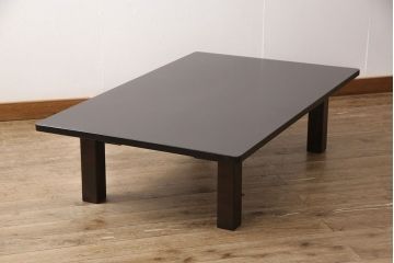 中古　北海道民芸家具　シンプルな座卓(ローテーブル、リビングテーブル)(R-050315)