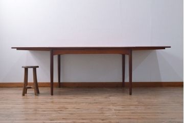 北欧家具　デンマークヴィンテージ　チーク材　エクステンションテーブル(ダイニングテーブル、ビンテージ)(R-050317)