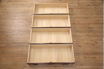 中古　民芸家具　筑後民芸家具　渋いたたずまいが魅力的なチェスト(引き出し、衣装箪笥、整理箪笥、収納箪笥)(R-050319)