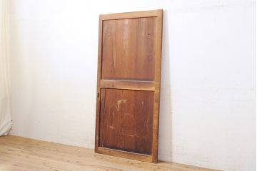 和製アンティーク　味のある風合いが楽しめる帯戸1枚(板戸、建具、引き戸)(R-050322)