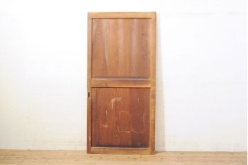 和製アンティーク　味のある風合いが楽しめる帯戸1枚(板戸、建具、引き戸)(R-050322)