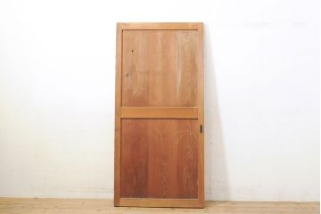 和製アンティーク　味のある風合いが楽しめる帯戸1枚(板戸、建具、引き戸)(R-050322)