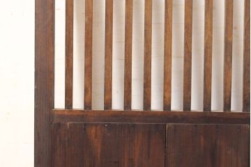 和製アンティーク　上品な和の空間作りにぴったりの格子戸1枚(建具、引き戸)(R-050323)