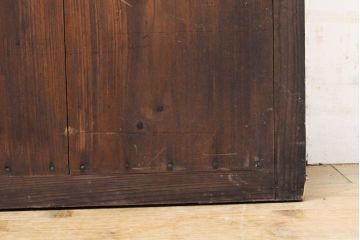 和製アンティーク　上品な和の空間作りにぴったりの格子戸1枚(建具、引き戸)(R-050323)