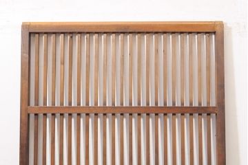 和製アンティーク　上品な和の空間作りにぴったりの格子戸1枚(建具、引き戸)(R-050323)
