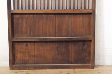 和製アンティーク　上品な和の空間作りにぴったりの格子戸1枚(建具、引き戸)(R-050323)