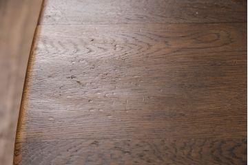 中古　神戸家具　永田良介商店　素朴なアンティークスタイルを楽しめるスカシ型食堂椅子(チェア、イス)(R-050340)