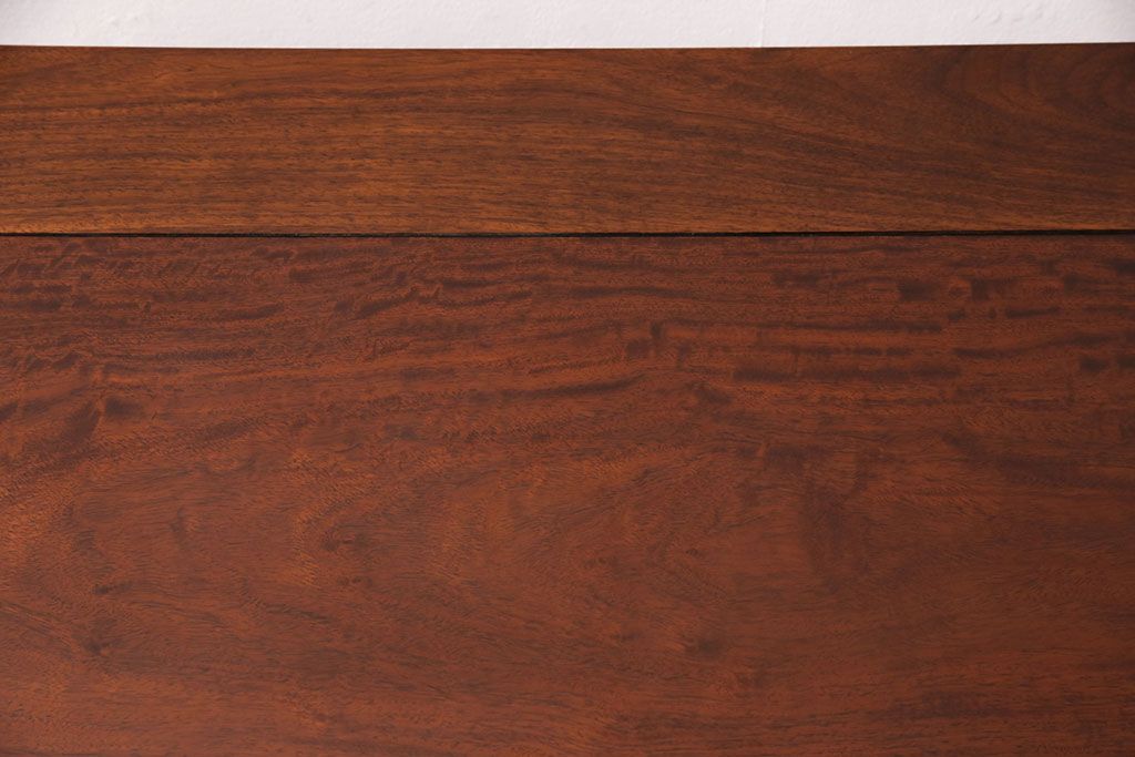 中古　カリン材製　高級家具　いろいろな使い方を楽しめる、便利なモンクスベンチ(ブランケットボックス、テーブル、サイドボード、花梨材)(R-050345)