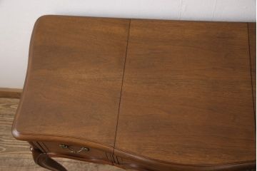 中古　美品　DREXEL HERITAGE(ドレクセルヘリテイジ)　Touraine(ツーレイン)シリーズ　マホガニー材製のドレッサーとチェアセット(テーブル、ワークデスク、作業台、椅子)(R-050346)