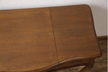 中古　美品　DREXEL HERITAGE(ドレクセルヘリテイジ)　Touraine(ツーレイン)シリーズ　マホガニー材製のドレッサーとチェアセット(テーブル、ワークデスク、作業台、椅子)(R-050346)