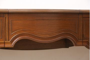 中古　美品　DREXEL HERITAGE(ドレクセルヘリテイジ)　Touraine(ツーレイン)シリーズ　マホガニー材製のドレッサーとチェアセット(テーブル、ワークデスク、作業台、椅子)(R-050346)