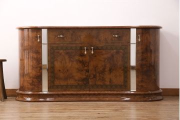 中古　美品　イタリア輸入家具　Eddi Rose(エディローズ)　ヨーロッパ調の華豪華な雰囲気づくりにぴったりなサイドボード(収納棚、戸棚、キャビネット)(R-050347)