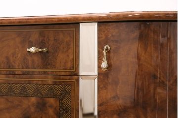 中古　美品　イタリア輸入家具　Eddi Rose(エディローズ)　ヨーロッパ調の華豪華な雰囲気づくりにぴったりなサイドボード(収納棚、戸棚、キャビネット)(R-050347)