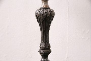 ヴィンテージ照明　フランスビンテージ　クリストフル　キャンドルスタンド型のテーブルスタンド(テーブルランプ、卓上照明)(R-050348)