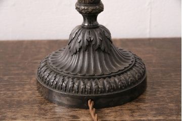 ヴィンテージ照明　フランスビンテージ　クリストフル　キャンドルスタンド型のテーブルスタンド(テーブルランプ、卓上照明)(R-050348)