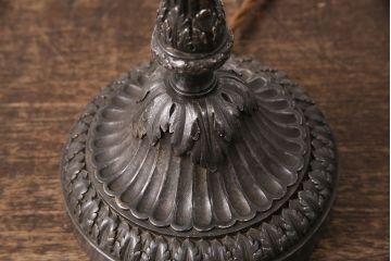 ヴィンテージ照明　フランスビンテージ　クリストフル　キャンドルスタンド型のテーブルスタンド(テーブルランプ、卓上照明)(R-050349)