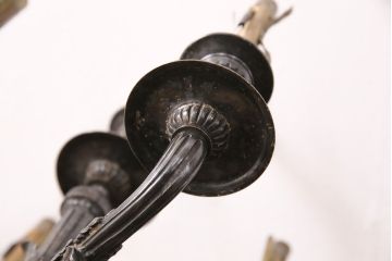 ヴィンテージ照明　フランスビンテージ　クリストフル　キャンドルスタンド型のテーブルスタンド(テーブルランプ、卓上照明)(R-050349)