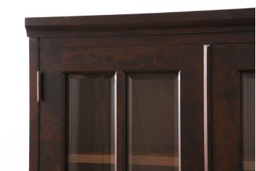 中古　美品　北海道民芸家具　HM114K　飾り棚にもおすすめ!上品な雰囲気の本箱(ブックケース、キャビネット、飾り棚、収納棚)(定価約25万7千円)(R-050360)