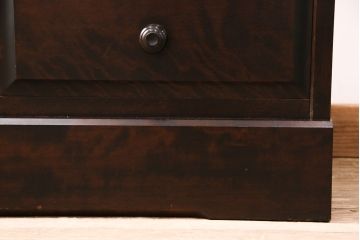 中古　美品　北海道民芸家具　HM114K　飾り棚にもおすすめ!上品な雰囲気の本箱(ブックケース、キャビネット、飾り棚、収納棚)(定価約25万7千円)(R-050360)
