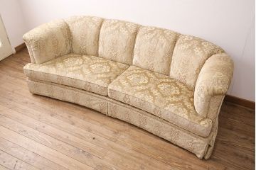 中古　美品　DREXEL HERITAGE(ドレクセルヘリテイジ)　上質な空間づくりにおすすめ!エレガントな佇まいが魅力の2.5人掛けワイドソファ(2Pソファ、2人掛け、二人掛け、3人掛け、三人掛け、3P)(定価約120万円)(R-050363)