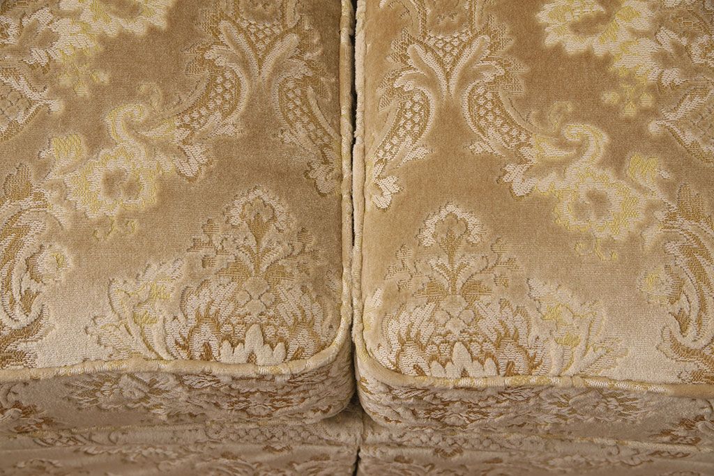 中古　美品　DREXEL HERITAGE(ドレクセルヘリテイジ)　上質な空間づくりにおすすめ!エレガントな佇まいが魅力の2.5人掛けワイドソファ(2Pソファ、2人掛け、二人掛け、3人掛け、三人掛け、3P)(定価約120万円)(R-050363)