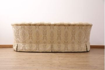 中古　美品　DREXEL HERITAGE(ドレクセルヘリテイジ)　上質な空間づくりにおすすめ!エレガントな佇まいが魅力の2.5人掛けワイドソファ(2Pソファ、2人掛け、二人掛け、3人掛け、三人掛け、3P)(定価約120万円)(R-050363)