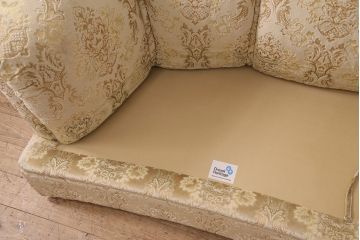 中古　美品　DREXEL HERITAGE(ドレクセルヘリテイジ)　上質な空間づくりにおすすめ!エレガントな佇まいが魅力の2.5人掛けワイドソファ(2Pソファ、2人掛け、二人掛け、3人掛け、三人掛け、3P)(定価約120万円)(R-050363)