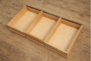 中古　美品　松本民芸家具　当店リメイク　和と洋どちらの空間にも取り入れやすいローボード(収納棚、戸棚、サイドボード、テレビ台、テレビボード)(R-050365)