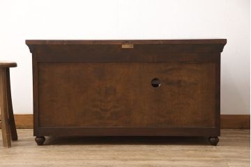 中古　美品　松本民芸家具　当店リメイク　和と洋どちらの空間にも取り入れやすいローボード(収納棚、戸棚、サイドボード、テレビ台、テレビボード)(R-050365)