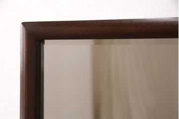 中古　美品　松本民芸家具　シンプルなデザインが魅力的なD型姿見(ミラー、鏡)(定価約12万円)(R-050369)