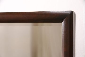 中古　美品　松本民芸家具　シンプルなデザインが魅力的なD型姿見(ミラー、鏡)(定価約12万円)(R-050369)