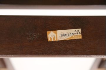 中古　美品　松本民芸家具　シンプルなデザインが魅力的なD型姿見(ミラー、鏡)(定価約12万円)(R-050369)