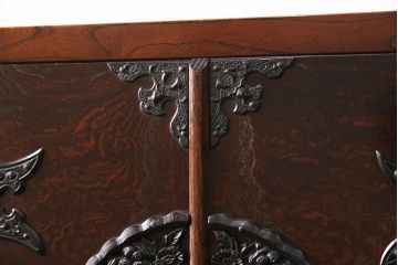 中古　美品　民芸家具　駿河民芸　縦長箪笥(チェスト、サイドチェスト、引き出し)(R-050371)