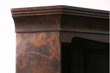 中古　民芸家具　松本民芸家具　B型隅棚(コーナーキャビネット、収納棚、戸棚、飾り棚、ラック)(定価約90万円)(R-050379)