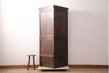 中古　民芸家具　松本民芸家具　B型隅棚(コーナーキャビネット、収納棚、戸棚、飾り棚、ラック)(定価約90万円)(R-050379)