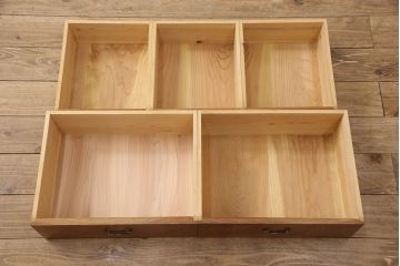 和製アンティーク　最高級!　三方ケヤキ材の珍しい本箱(ブックケース)(R-050380)