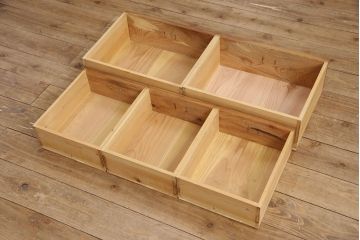 和製アンティーク　最高級!　三方ケヤキ材の珍しい本箱(ブックケース)(R-050380)