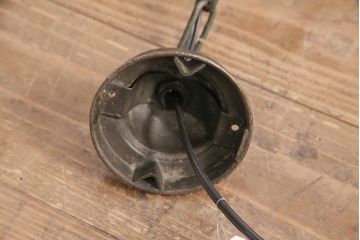 アンティーク照明　和製アンティーク　4面ガラス製の希少なデザインが魅力的な吊り下げ照明(天井照明、ペンダントライト)(R-050392)