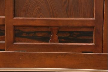 和製アンティーク　上手物!堂々とした存在感を放つ、珍しい五尺サイズの水屋箪笥(収納棚、戸棚、重ね箪笥、食器棚)(R-050403)