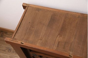 和製アンティーク　上手物!堂々とした存在感を放つ、珍しい五尺サイズの水屋箪笥・下段(サイドボード、収納棚、戸棚、重ね箪笥)(R-050405)