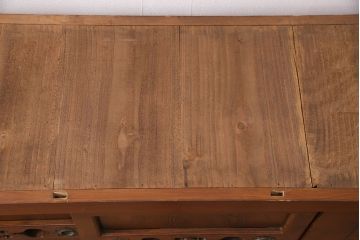 和製アンティーク　上手物!堂々とした存在感を放つ、珍しい五尺サイズの水屋箪笥・下段(サイドボード、収納棚、戸棚、重ね箪笥)(R-050405)