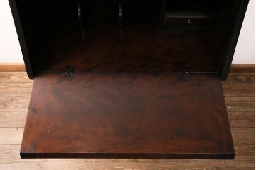 中古　北海道民芸家具　落ち着きのある空間づくりにおすすめ!上質な作りが魅力のライティングビューロー(机、引き出し)(定価約34万円)(R-050407)