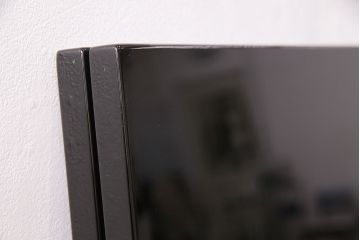 中古　美品　民芸家具　木曽塗り　3種の花の図柄が空間を彩る衝立(つい立て、パーテーション)(R-050410)